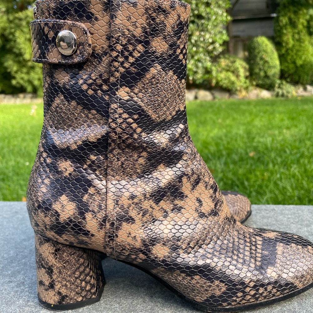Joie Ramet Python Leather Ankle Boots